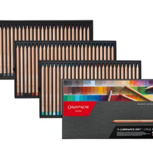 Caran D'Ache Luminance 6901 Set of 76 Coloured Pencils